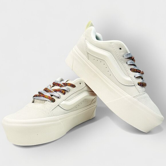 Vans Knu Stack Chunky Platform Sneakers White W8.0 / M6.5 – New Without Box - Picture 7 of 11